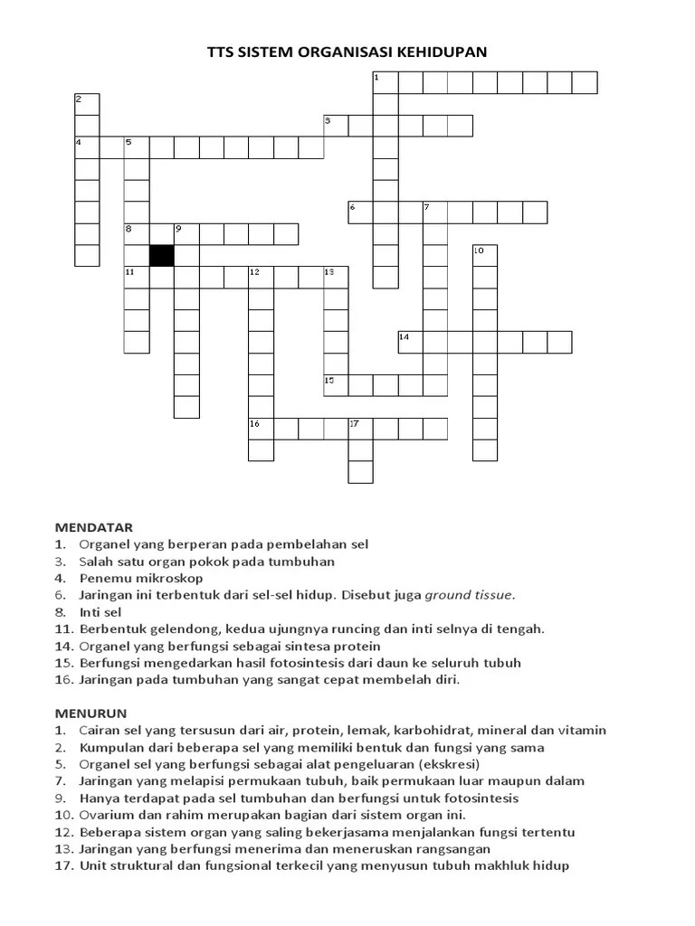 TTS Sistem Organisasi Kehidupan | PDF