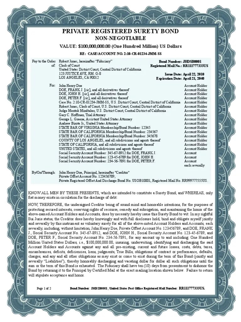 Surety Bond Ii | PDF | Surety Bond | Bonds (Finance)