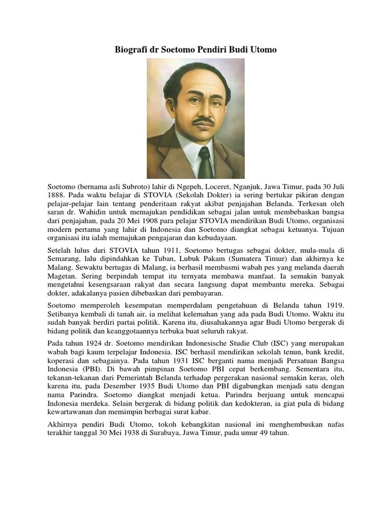 Biografi Dr Soetomo Lengkap