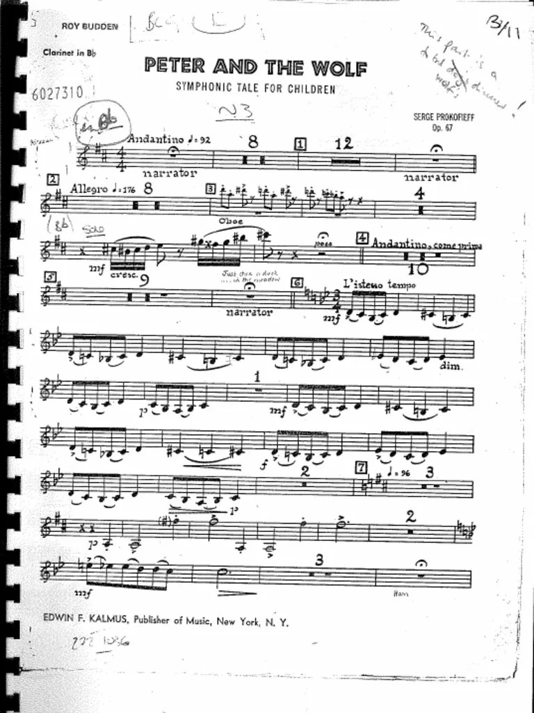 Peter and The Wolf Part PDF