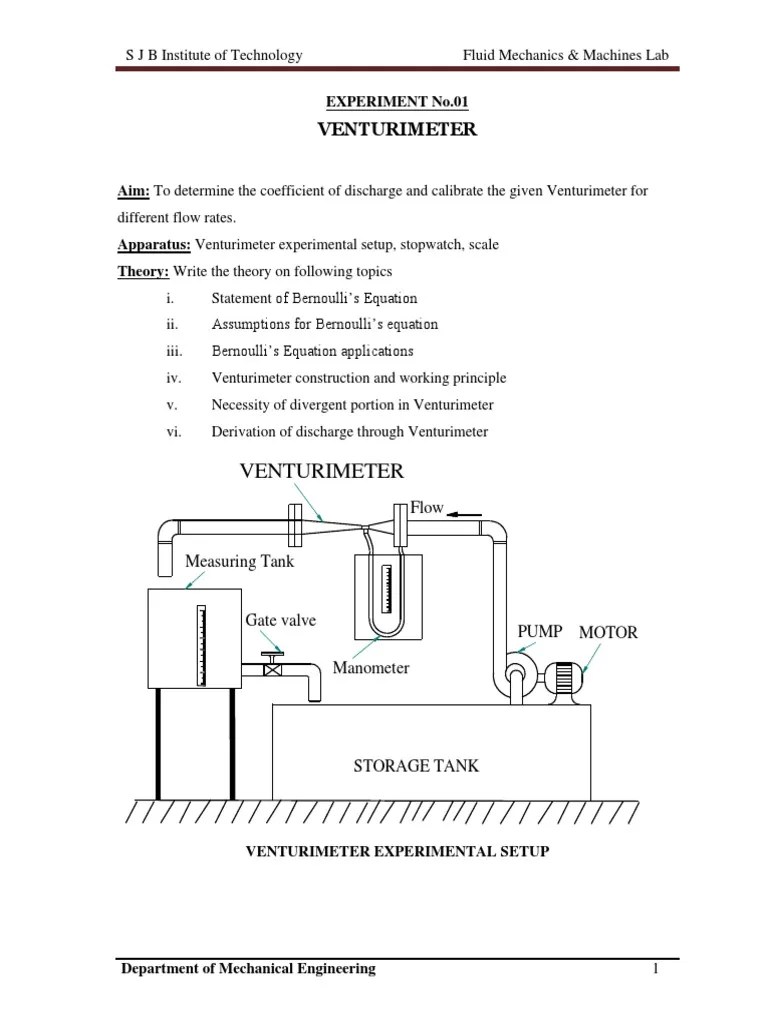 Calibration and Evaluation of Flow Measurement Devices An Experimental