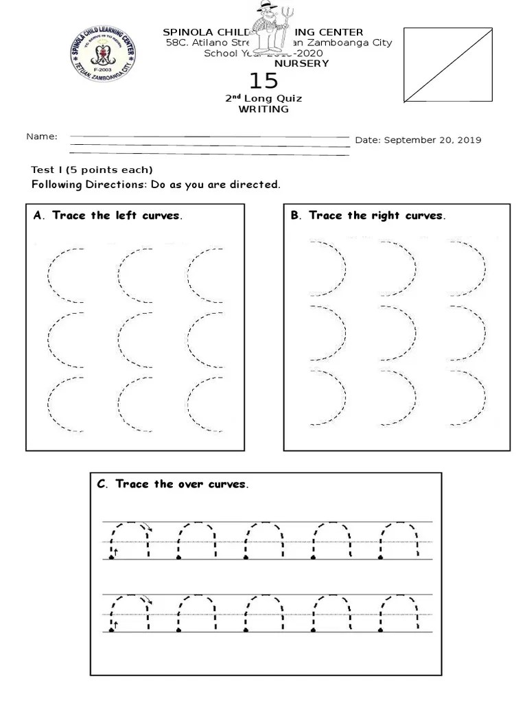 2nd LQ NURSERY WRITING
