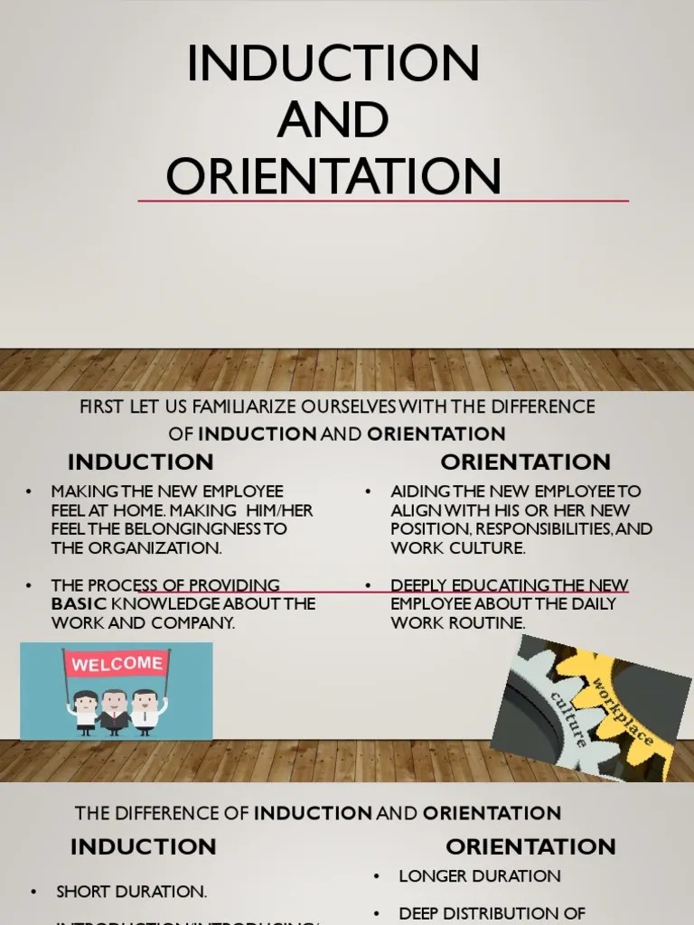 Induction and Orientation PDF Employment Psychological Concepts