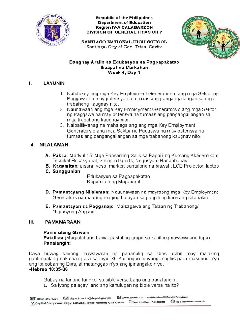 Week 4 Day 1Key Employment Generators PDF