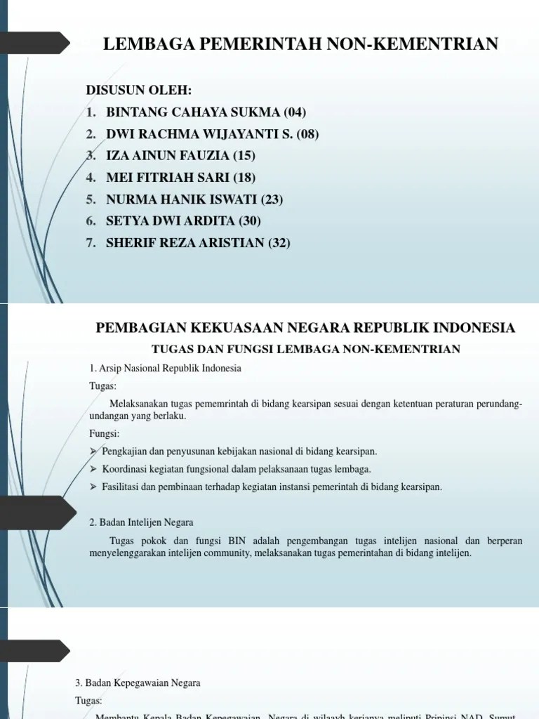 Lembaga Non-Kementriann | PDF