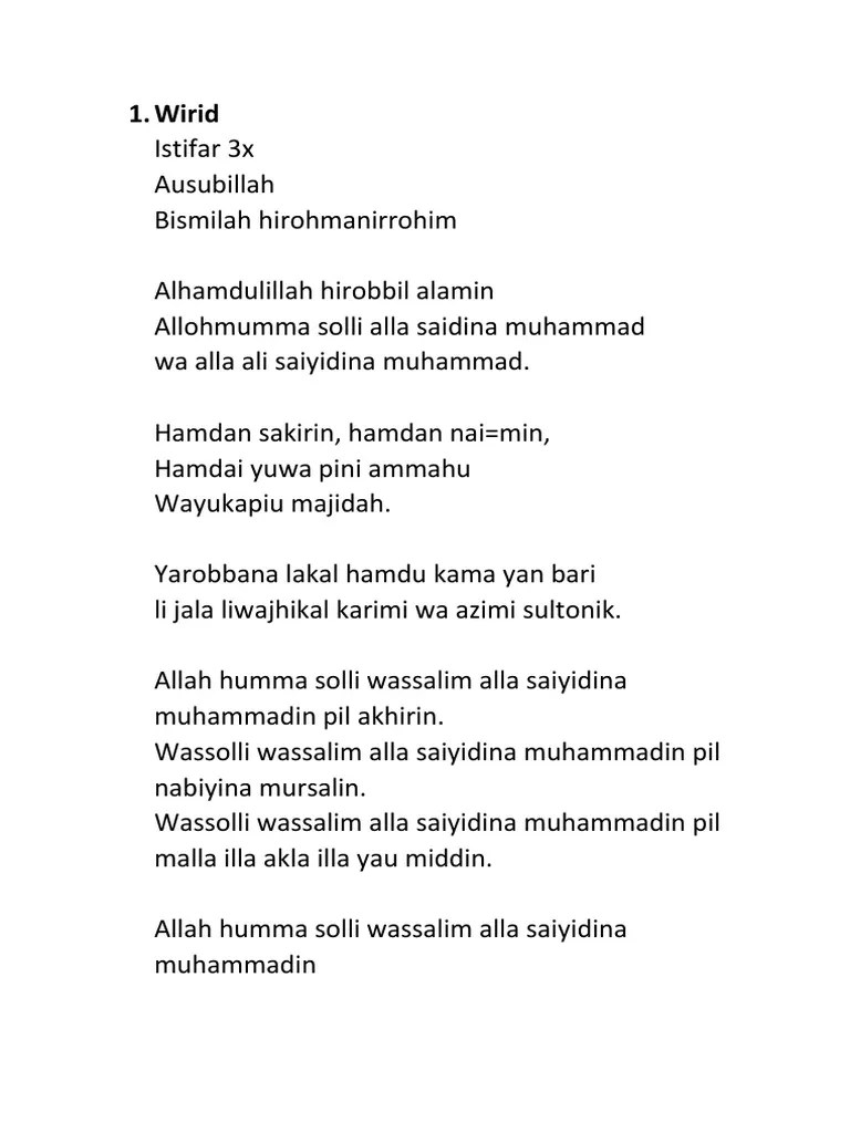 Wiritan Ibu Ibu | PDF