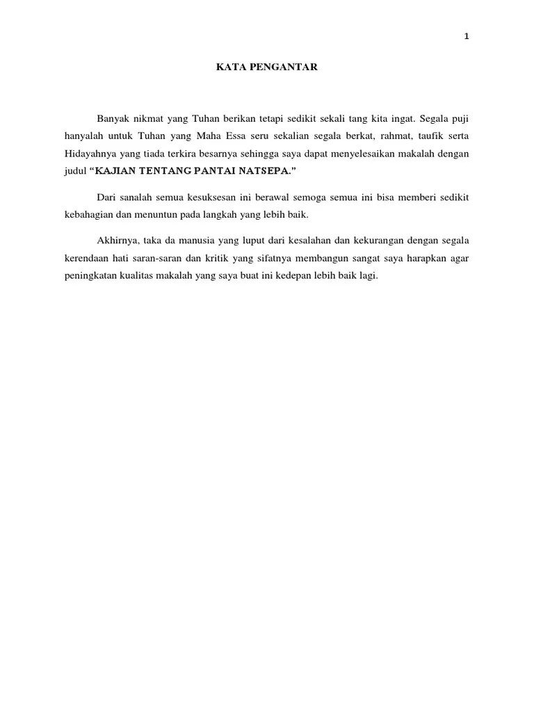 Kajian Tentang Pantai Natsepa