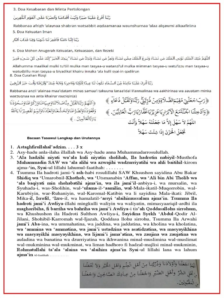 V wa ila hadroti jami'il aulia akthob,wal anjaab,wal autaad,wal akhyar min masyaariqil ard ila maghoribiha fi barriha wabahriha, min yaminiha ila simaliha,khususon ila ruh : Bacaan Tasawul Lengkap Dan Urutannya