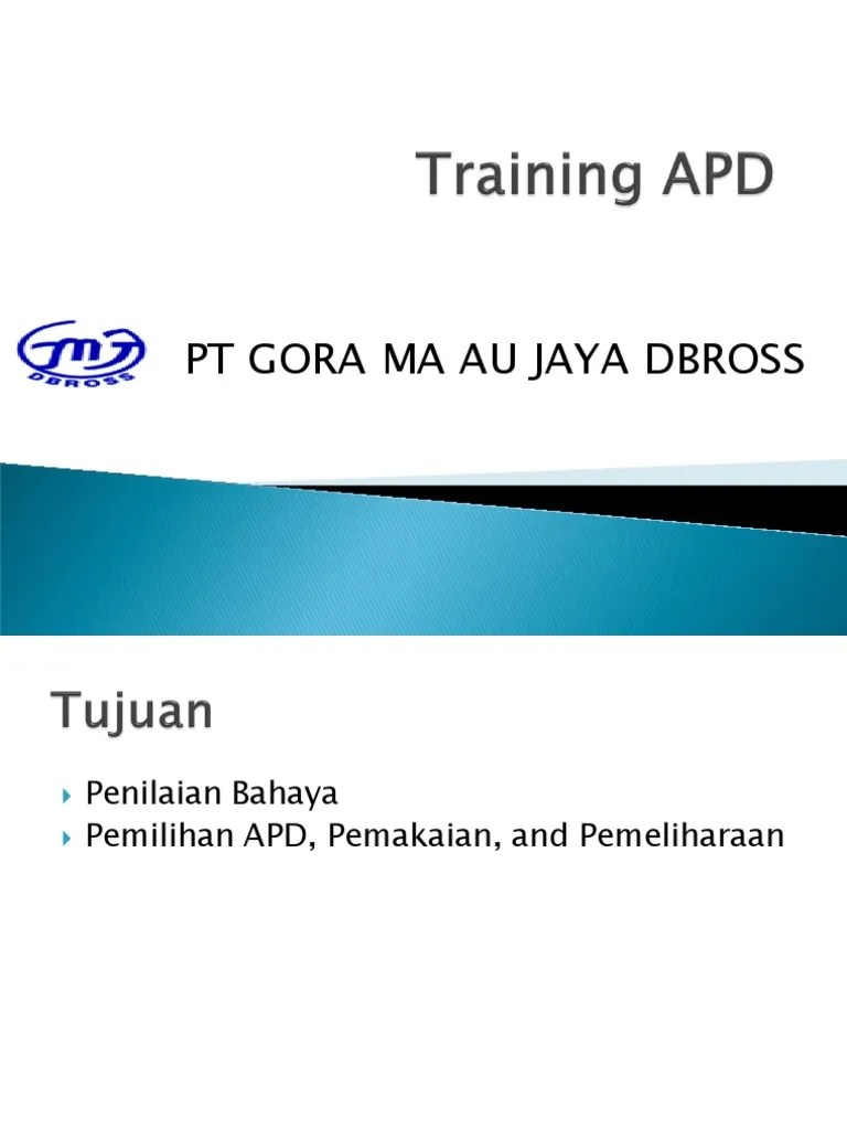 Training APD PDF PDF