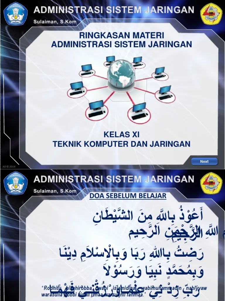 Administrasi Sistem Jaringan Kelas XI | PDF
