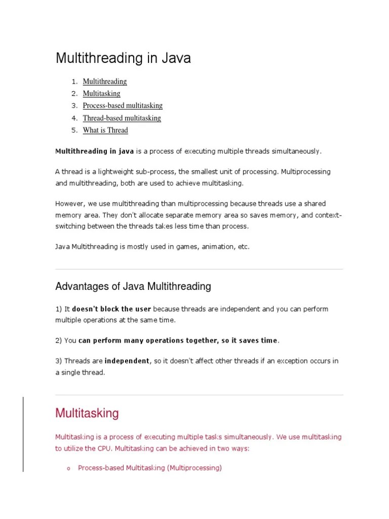 Multithreading in Java PDF