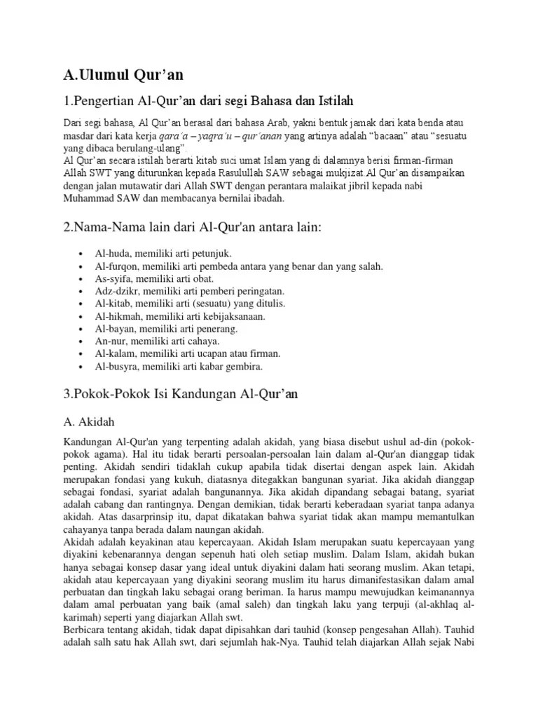 Makalah Qurdits | PDF