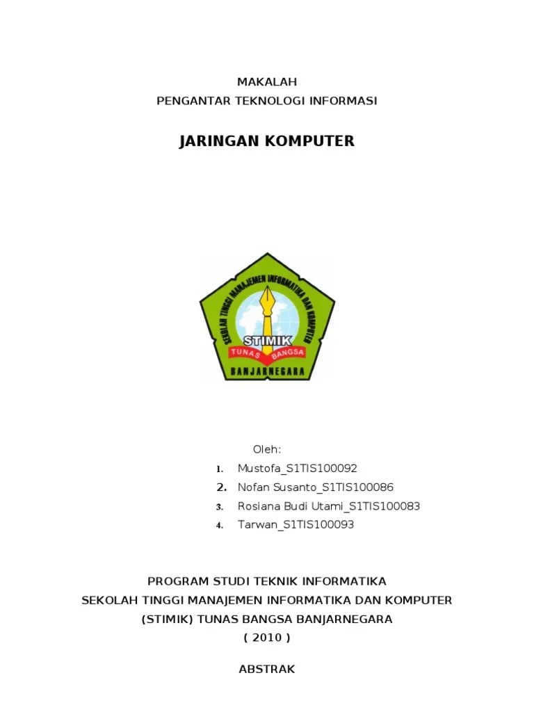 MAKALAH Tentang Jaringan Komputer