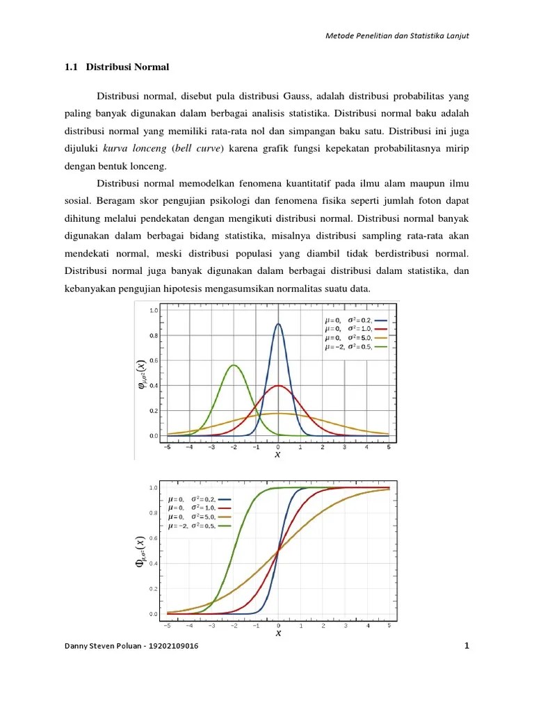 Distribusi Normal, Poisson Dan Binomial | PDF