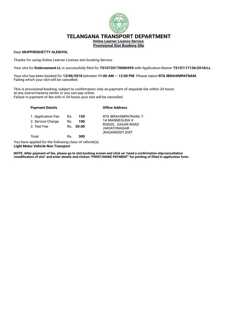 Endorsement PDF Driver's License License