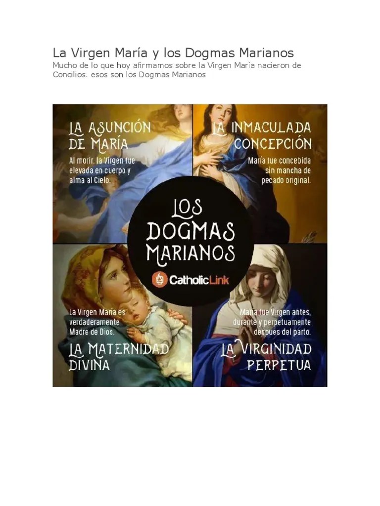 La Virgen María y Los Dogmas Marianos PDF