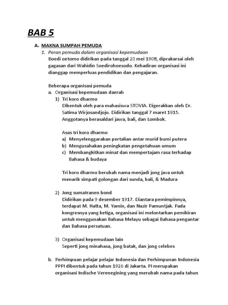 Organisasi Tri Koro Dharmo Didirikan Pada Tanggal – Sekali