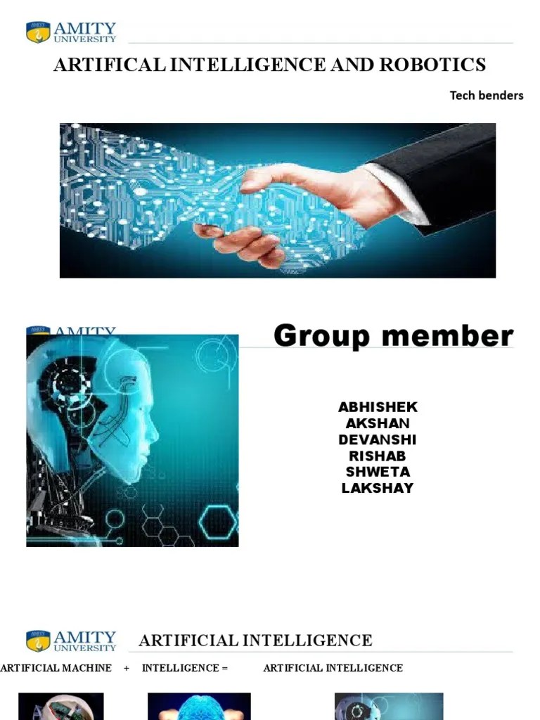 AI and Robotics PPT Artificial Intelligence Technology