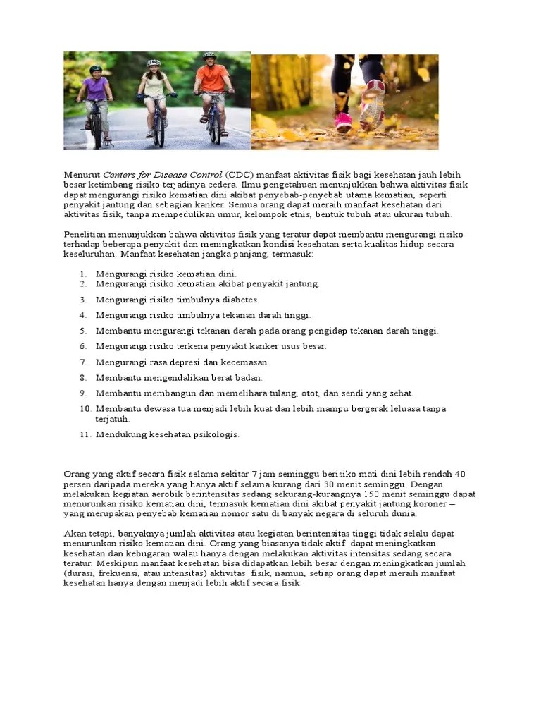 Manfaat Aktivitas Fisik | PDF