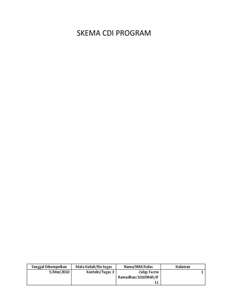 Skema Cdi Program
