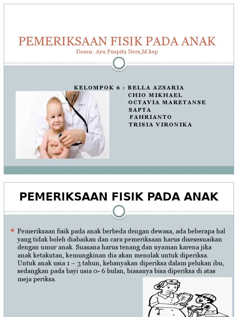 Pemeriksaan Fisik Pada Anak | PDF