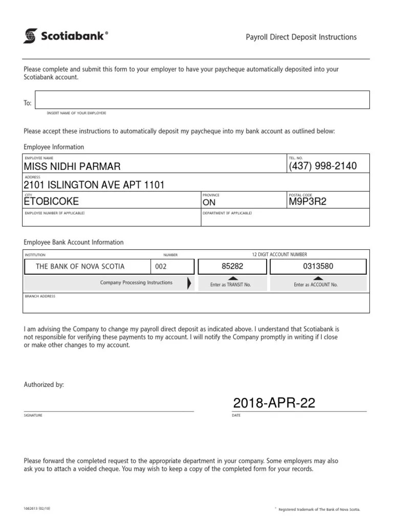 Payroll Direct Deposit PDF Paycheck Financial Services