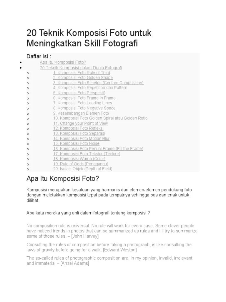 Kursus Fotografi: Tingkatkan Skill & Raih Potensi Kreatif