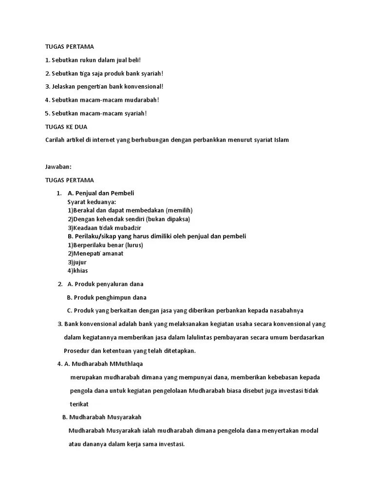 Rukun Jual Beli | PDF