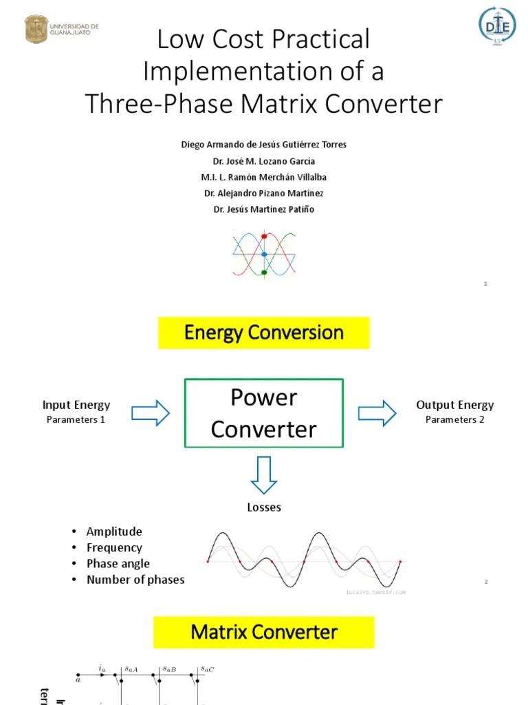 Low Cost Practical Implementation of A Three Phase Matrix Converter PDF Electronic