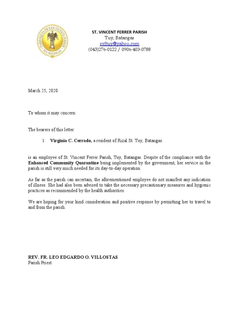 Certificate of Continuous Employment PDF