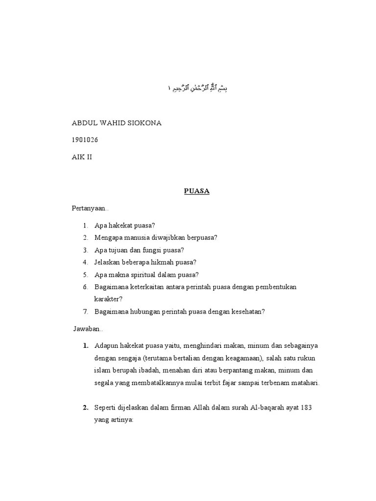 AIK II Abd Wahid Siokona 1901026 | PDF