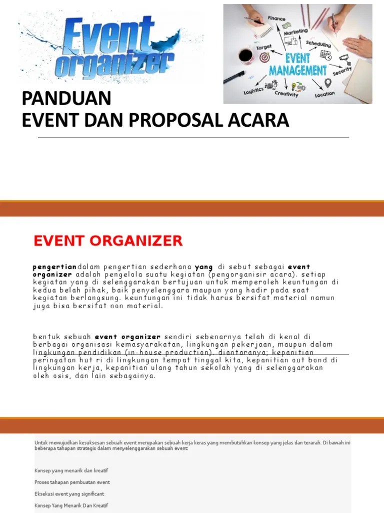 Panduan Proposal Dan Even