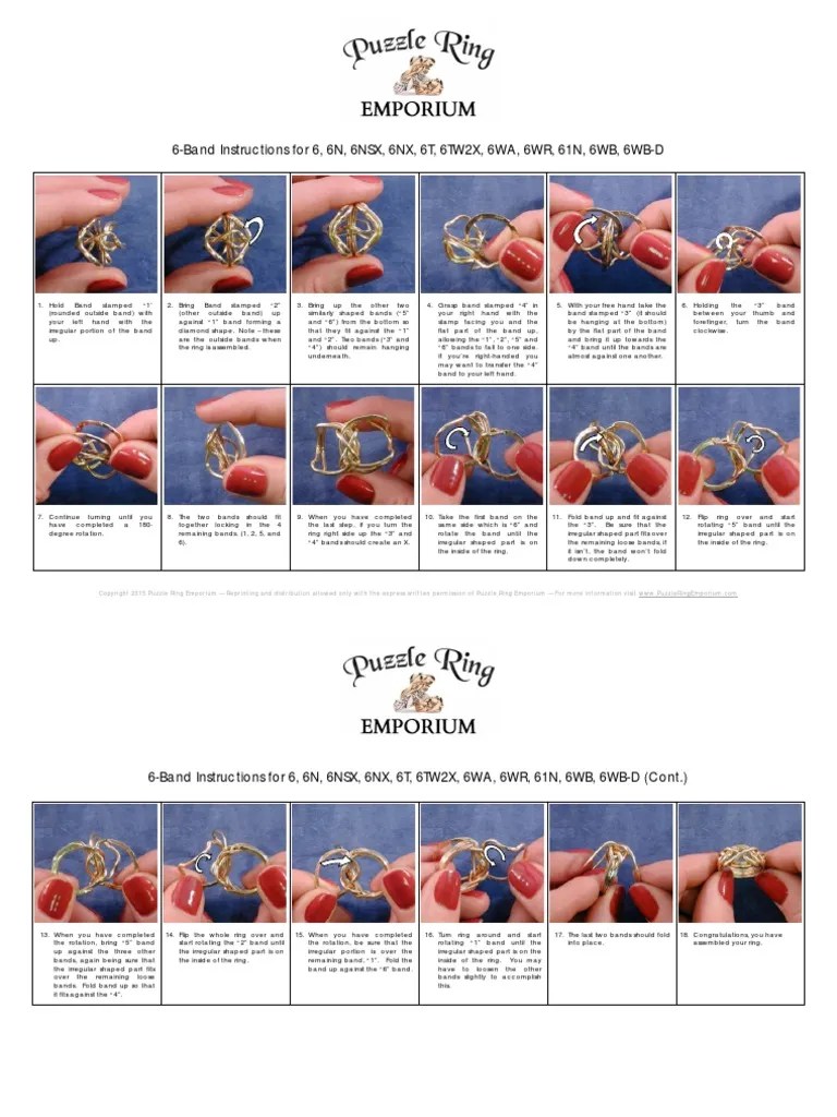 6Band Puzzle Ring PDF Leisure Sports