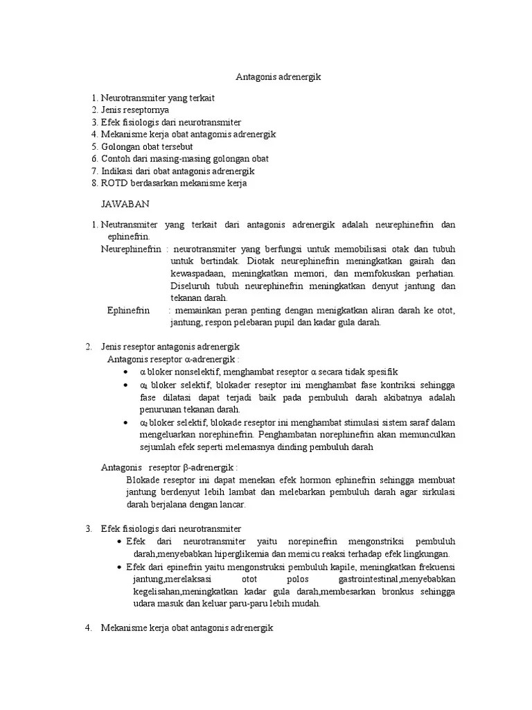 Antagonis Adrenergik