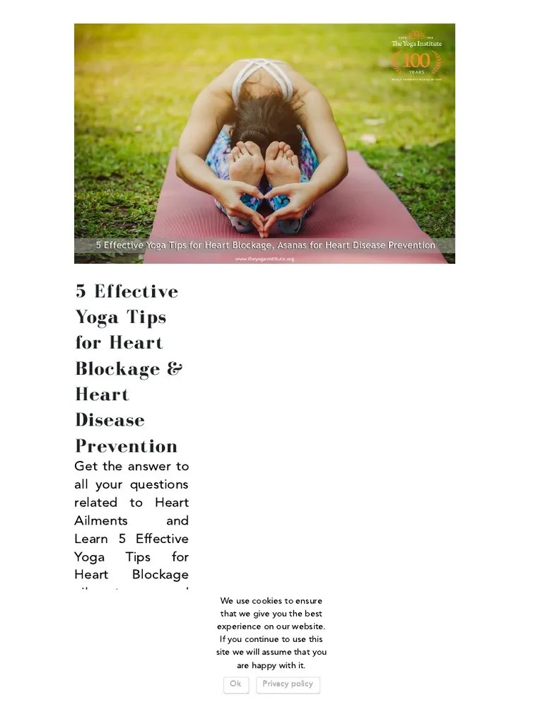 5 Effective Yoga Tips For Heart Blockage, Asanas For Heart Disease