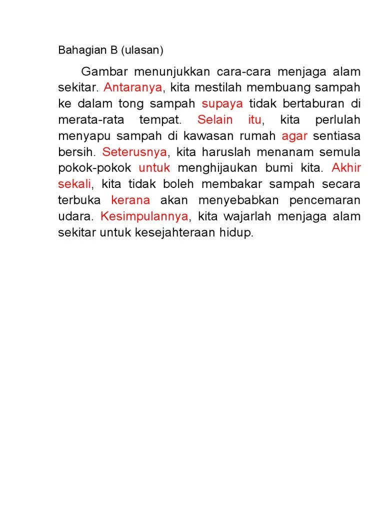 Karangan Cara Cara Menjaga Alam Sekitar Dengan Alam Juga Mereka Dapat Hidup Hingga Saat Ini Yang Tentunya