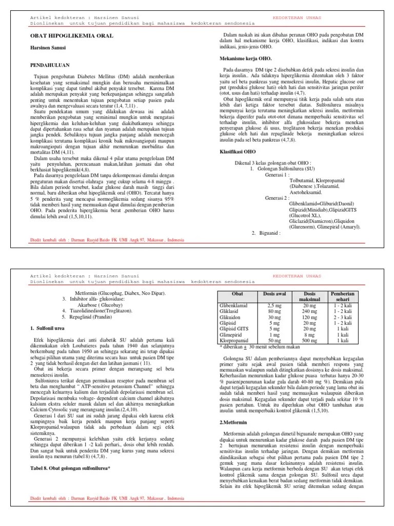 Obat Hipoglikemia Oral PDF