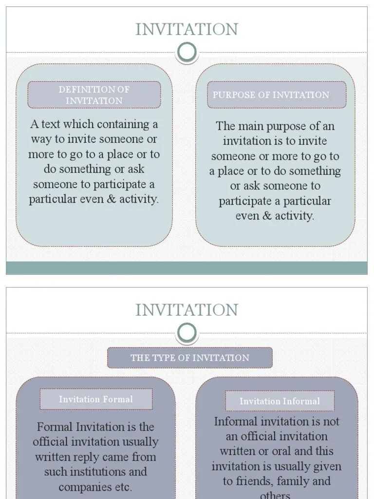 A Comprehensive Guide to Invitations Definitions, Purposes, Types