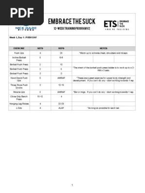 Etsv2Week1 Pdf | Pdf | Recreation | Physical Exercise