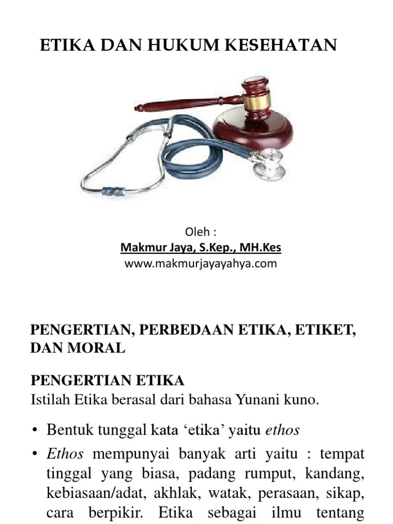 Etika Dan Hukum Kesehatan PDF