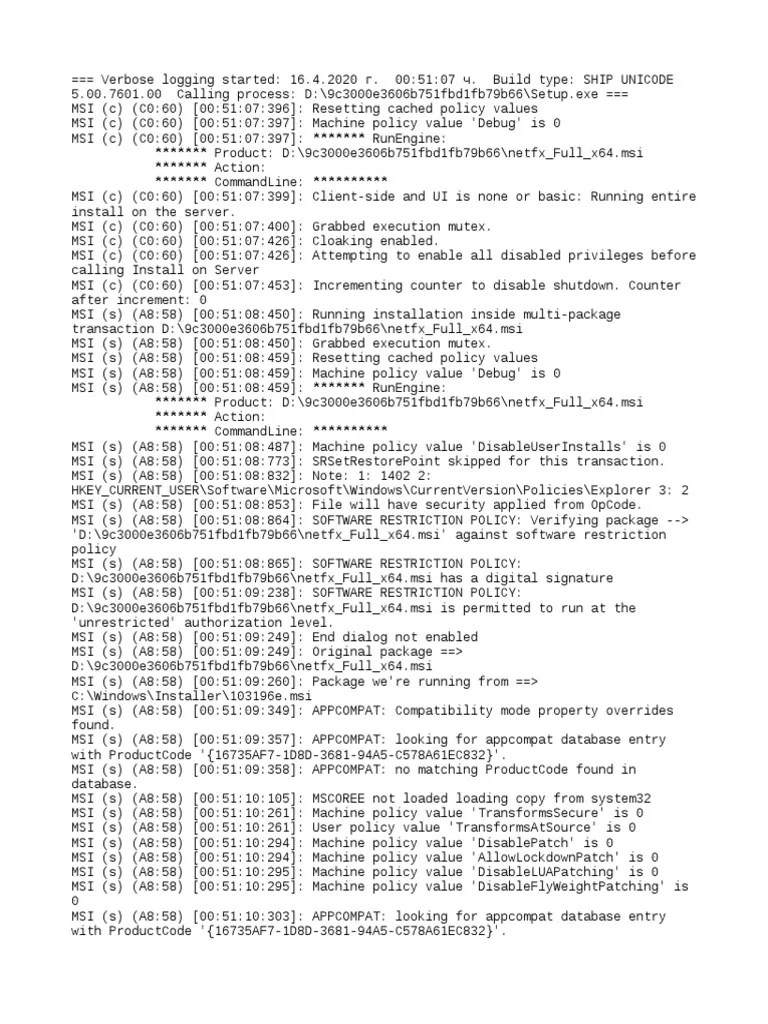 Microsoft Framework 4.8