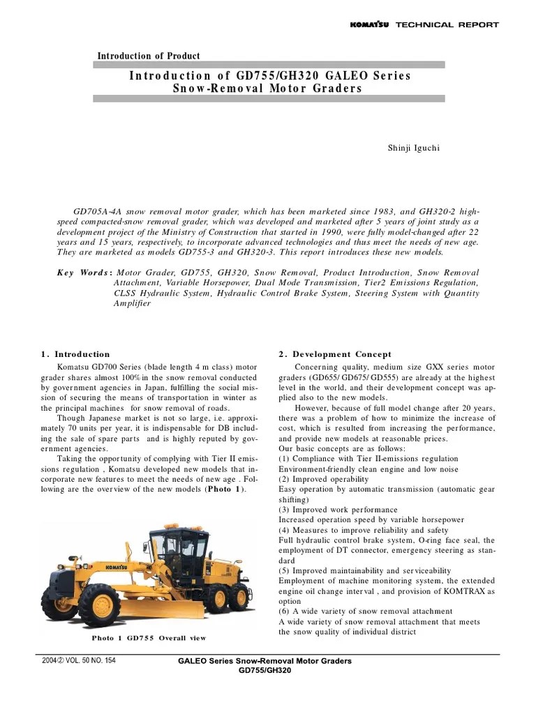 Cat Motor Grader PDF | PDF | Transmission (Mechanics) | Engines