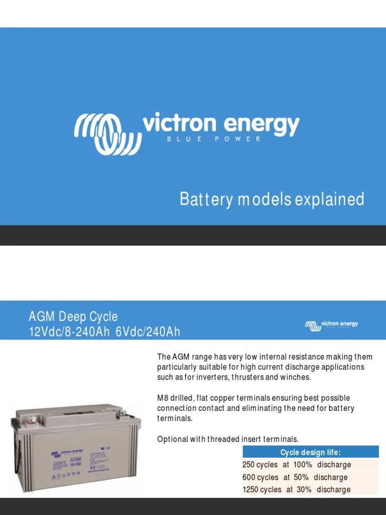 Victron Energy Battery Models Explained | PDF | Electricity | Electric