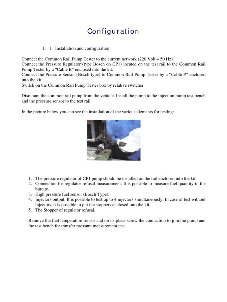 Delphi Pump Instruction (En) PDF Fuel Injection Calibration