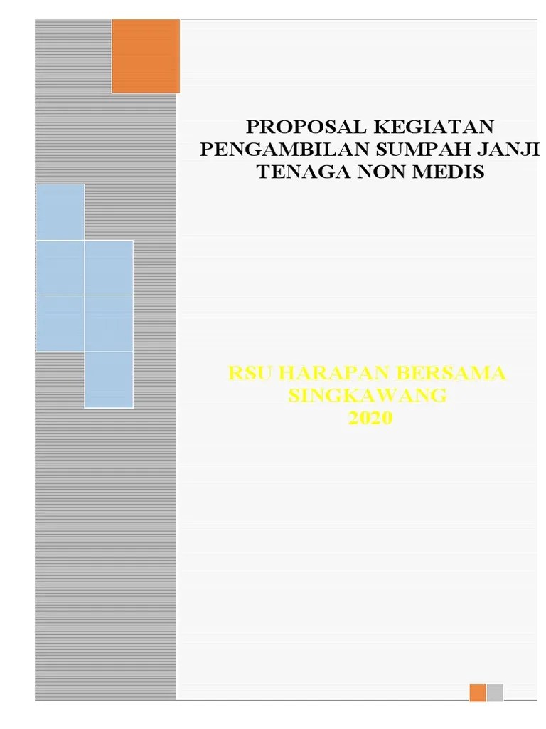 Propsal Kegiatan Pengambilan Sumpah Non Medis | PDF