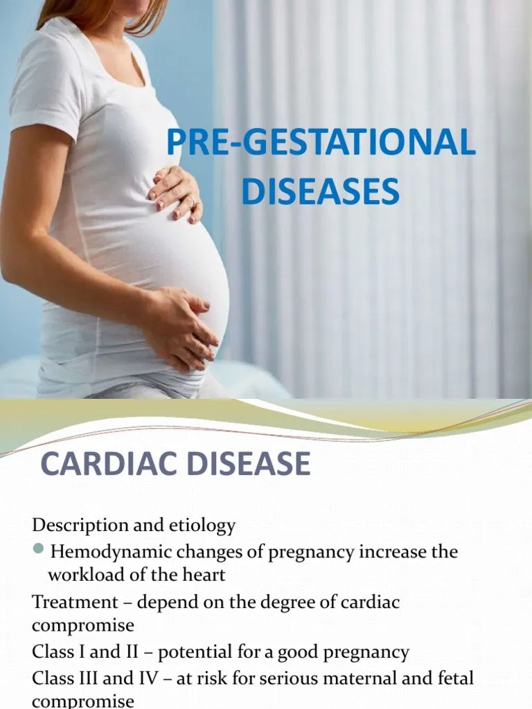 Pre Gestational Disease PDF Anemia Insulin