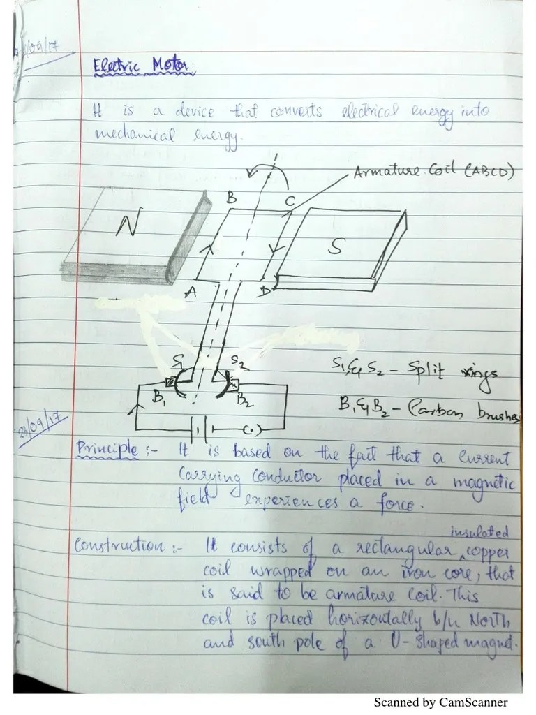2 Electric Motor and Ac Generator Notes