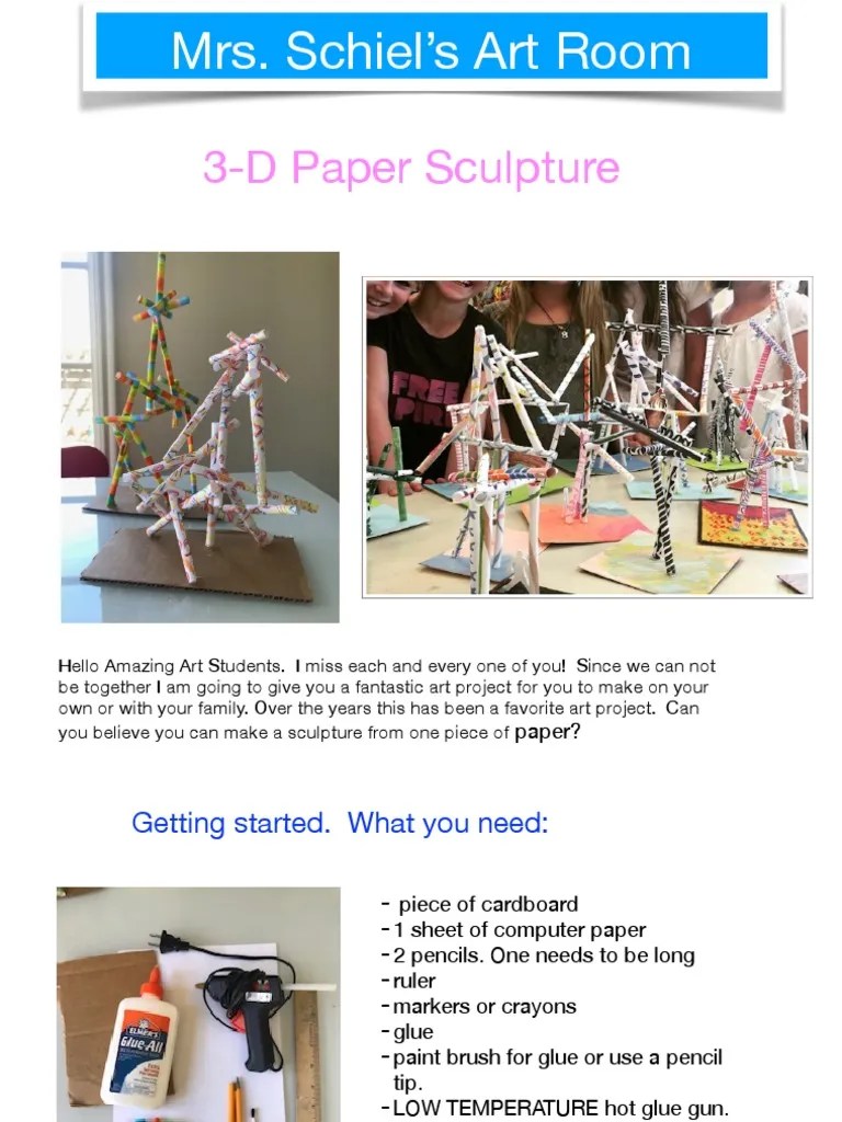 Paper Tube Sculptures PDF Conservation And Restoration Materials