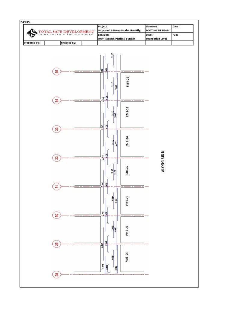 Sample Rebar Bending Schedule PDF