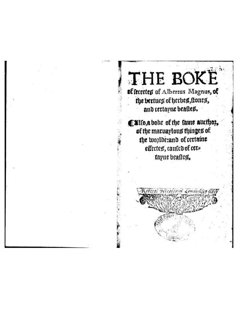 Albertus Magnus The Book of Secrets of Albertus Magnus Magic